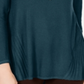 Style & Co Women's Pleated High Low Sweater Teal Size -PP