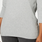 Karen Scott Women's Cotton Button Trim Sweater Gray Size -Petite L