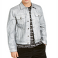 Guess Men's LargeL Denim Classic Slim Fit Logo Jacket Gray Size Size Large