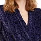 Alfani Women's Velvet Burnout Blouse Burnout Purple Size Petite L
