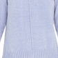 Style & Co Women's Heather Long Sleeve Crew Neck Blouse Sweater Blue Size Petite Medium