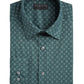 Alfani Men's Woven Printed Dress Shirt Green Size S