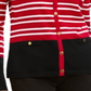 Karen Scott Women's Striped Cardigan Red Size PSM