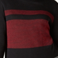 Karen Scott Women's Colorblocked Cotton Turtleneck Sweater Red -Black Size Petite S