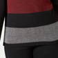 Karen Scott Women's Colorblocked Cotton Turtleneck Sweater Red -Black Size Petite S