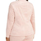 Alfani Women's Plus Faux Suede Zip Jacket Pink Size 0X
