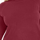 Karen Scott Women's Plus Turtleneck Luxsoft Sweater Maroon Size 0X