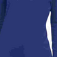 JM Collection Women's Button Cuff V Neck Pullover Sweater Blue Size Medium