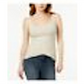 Maison Jules Women's Printed Spaghetti Strap Square Neck Tank Top Brown Size XX-Large