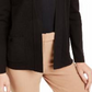 ANNE KLEIN Women's Block Color Long Sleeve Sweater Black Size Medium
