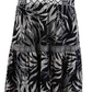 Style & Co Women's Printed Peasant Dress Black Size Petite Small