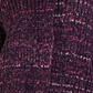 Free People Women's Marled Contras Trim Cardigan Sweater Purple Size Large