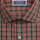 Club Room Men's Classic Regular Fit Stretch Wrinkle Resistant Tartan Dress Shirt Red Size 17