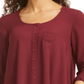 Style & Co Women's Swing Blouse Wine Size -Petit XL