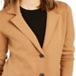 Charter Club Women's Cotton Sweater Blazer Caramel Size Petite L
