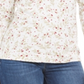 Karen Scott Women's Wheat Fields Printed Mock Neck Top White Size Petite S