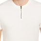 Alfani Men's Quarter-Zip Terry T-Shirt Beige Size X-Large
