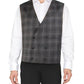 Ralph Lauren Men's Wool Blend Plaid Suit Vest Black Size Size X-Large