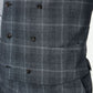 Ralph Lauren Men's Wool Blend Plaid Suit Vest Black Size Size X-Large