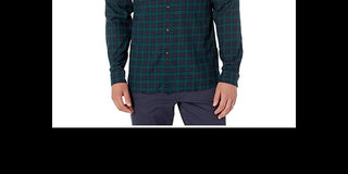 Lacoste Men's Regular Fit Check Cotton Shirt Blue Size 38