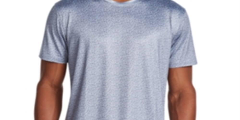 Tallia Men's Slim Fit Stretch Leopard Print Short Sleeve T-Shirt Gray Size Small