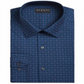 Alfani Men's Classic Regular Fit Dress Shirt Navy-Purple Size S