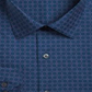 Alfani Men's Classic Regular Fit Dress Shirt Navy-Purple Size S