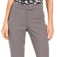 Anne Klein Women's Slim Fit Flat Front Pants Gray Size 12