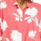 Alfani Women's Roll Front Blouse Pink Size Petite L
