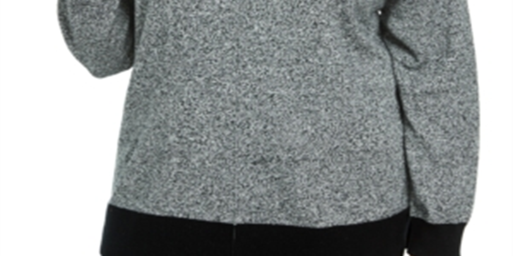 Karen Scott Women's Plus Mock Neck Cotton Sweater Green Size XL