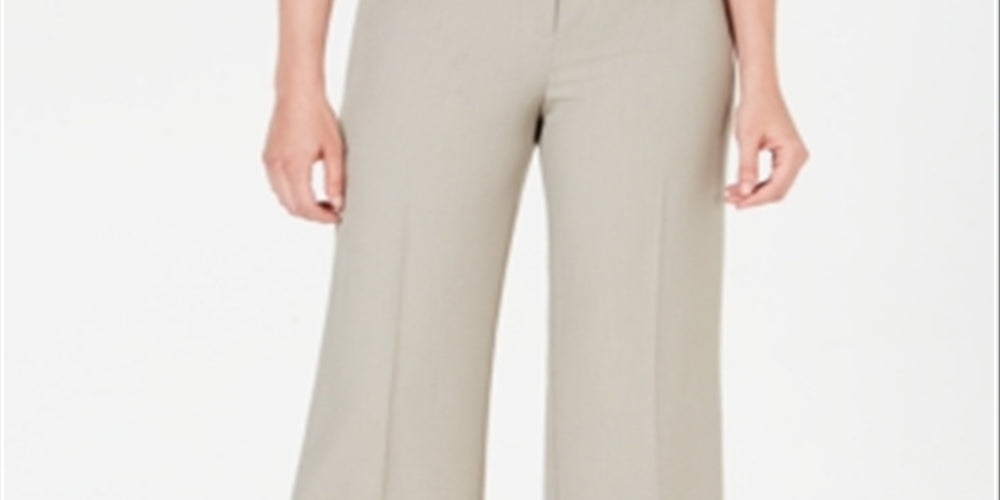 Style & Co Women's Stretch Wide Leg Pants Beige Size -16S