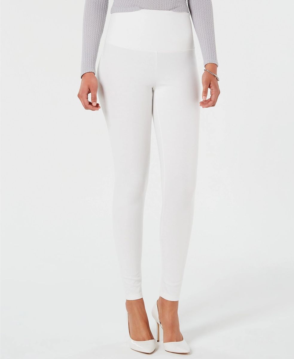 INC Women's  Fashion Shaping Leggings White Size XS