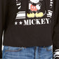 Disney Juniors' Mickey Mouse Graphic Hoodie Black Size X-Small