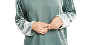 Eileen Fisher Women's Boat Neck High Low Top Green Size Petite Medium