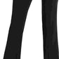 Alfani Women's Split Hem High Rise Bootcut Pants Black Size 6