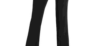 Alfani Women's Split Hem High Rise Bootcut Pants Black Size 6