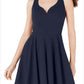 B Darlin Junior's Sweetheart Neck Open Back Party Dress Blue Size 5-6