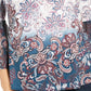 Style & Co Women's Printed Bell Sleeve Top Blue Size Medium