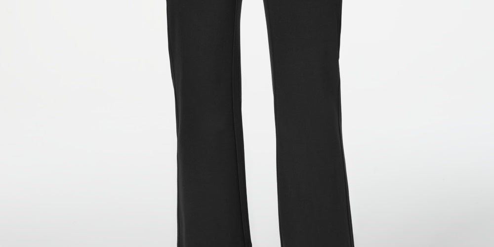 Charter Club Women's Cropped Wide Leg Pants Black Size 14