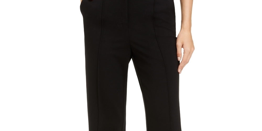 Alfani Women's High Waist Pleated Wide Leg Pants Black Size 6