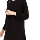 Eileen Fisher Women's Organic Linen Blend Tunic Sweater Black Size XX-Small