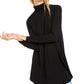 Eileen Fisher Women's Scrunch Neck Tunic Black Size X-Small