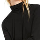 Eileen Fisher Women's Scrunch Neck Tunic Black Size X-Small