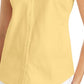 Charter Club Women's Cotton Pique Sleeveless Shirt Yellow Size 8