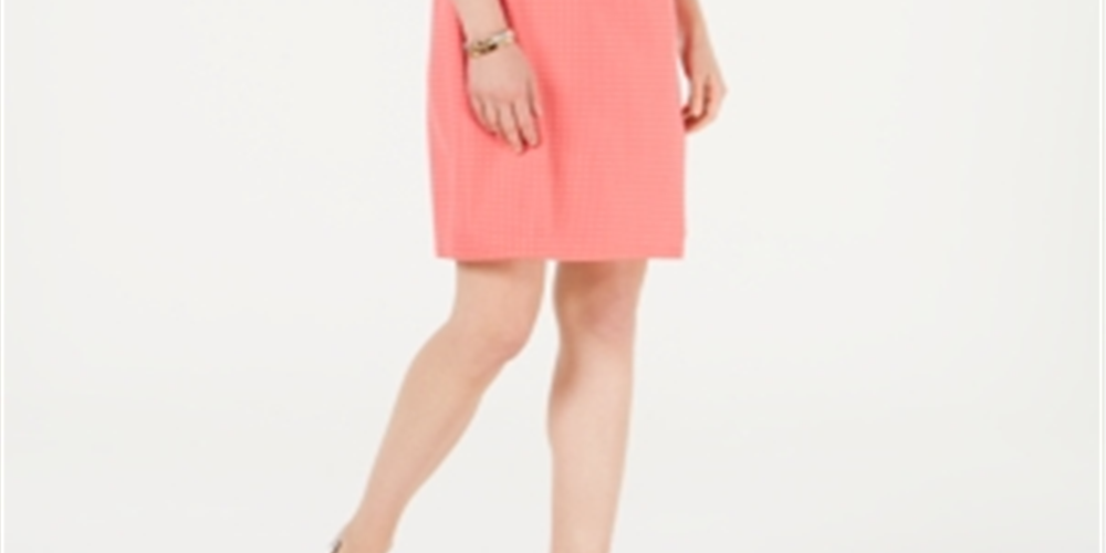 Charter Club Women's Floral Print Shift Dress Pink Size Petite S