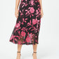 Alfani Women's Floral Print A Line Skirt Pink Size 10 Petite