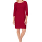 Karen Scott Women's Sport Cotton Hardware Dress Red Size Small