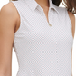Tommy Hilfiger Women's Sleeveless Polka Dot Print Top White Size X-Large