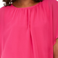 JM Collection Women's Flutter Sleeve Top Pink Size X-Small