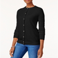 Karen Scott Women's Luxsoft Button Cardigan Black Size Petite XL